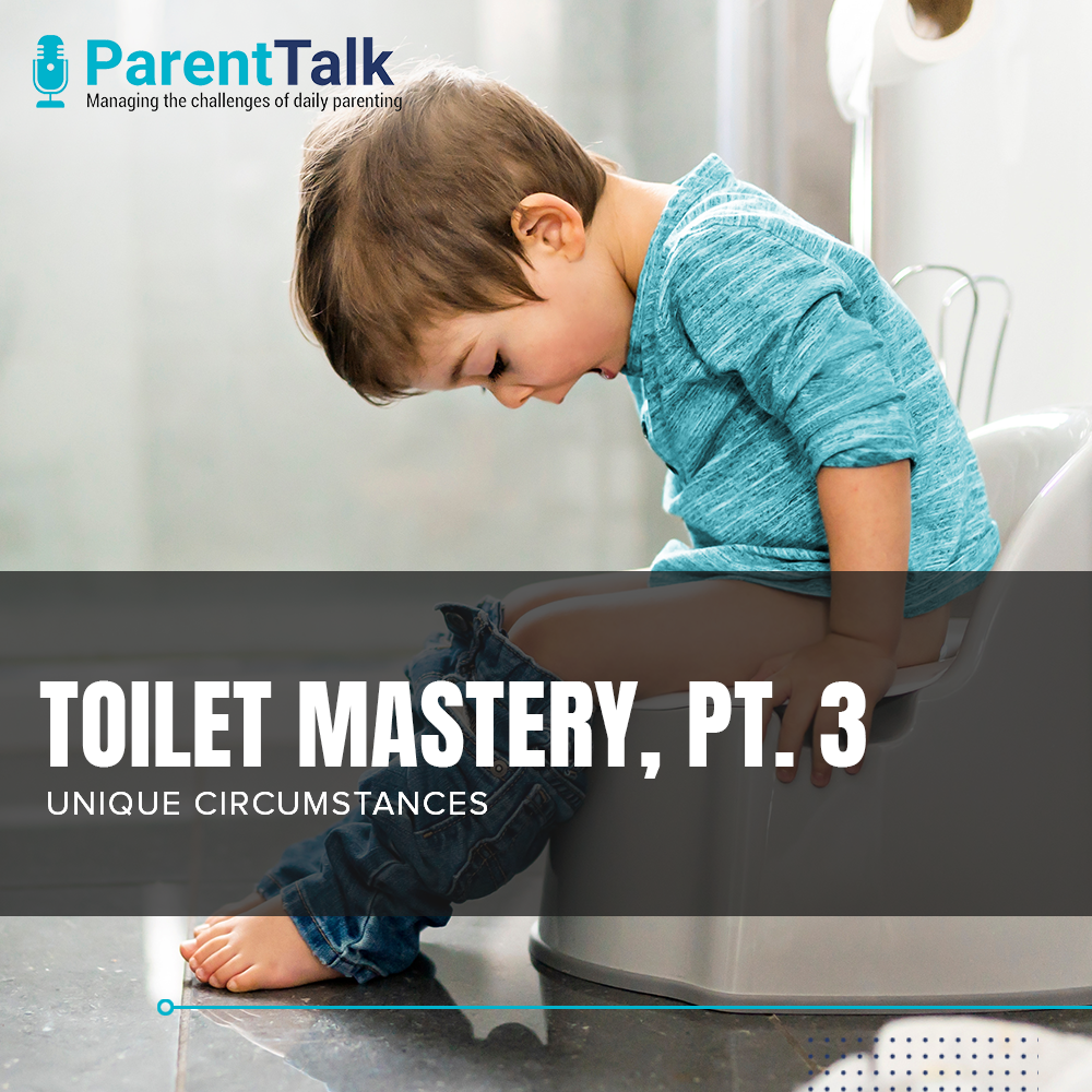 A happy child masters toilet training.